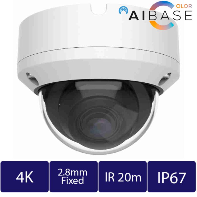 8MP AI FUNCTION FIXED LENS IP DOME